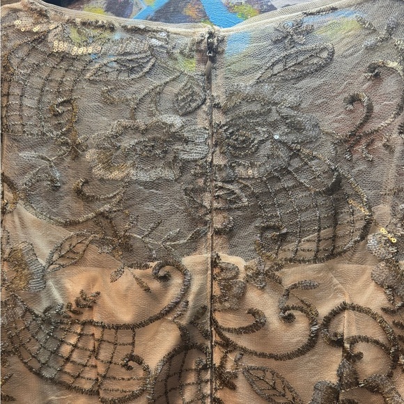 Adrianna Papell Women's Bell Sleeve Rosie Embroidered Sheath Dress NWT - Picture 7 of 8